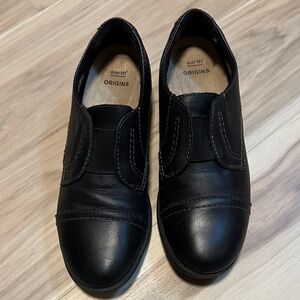 Earth Origins Navigate Black Leather Loafer Shoes 8